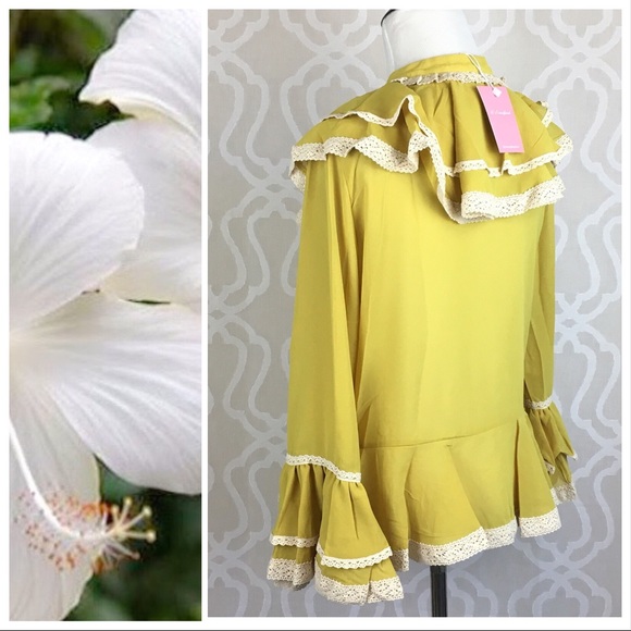 Victorian Ginger Ruffles Blouse - Picture 4 of 8